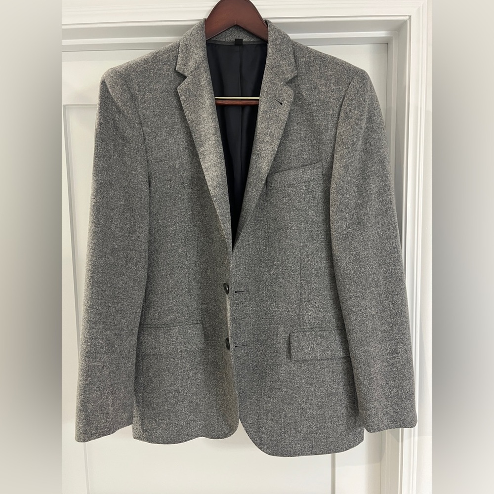 J.Crew Gray Wool Blazer - 40R